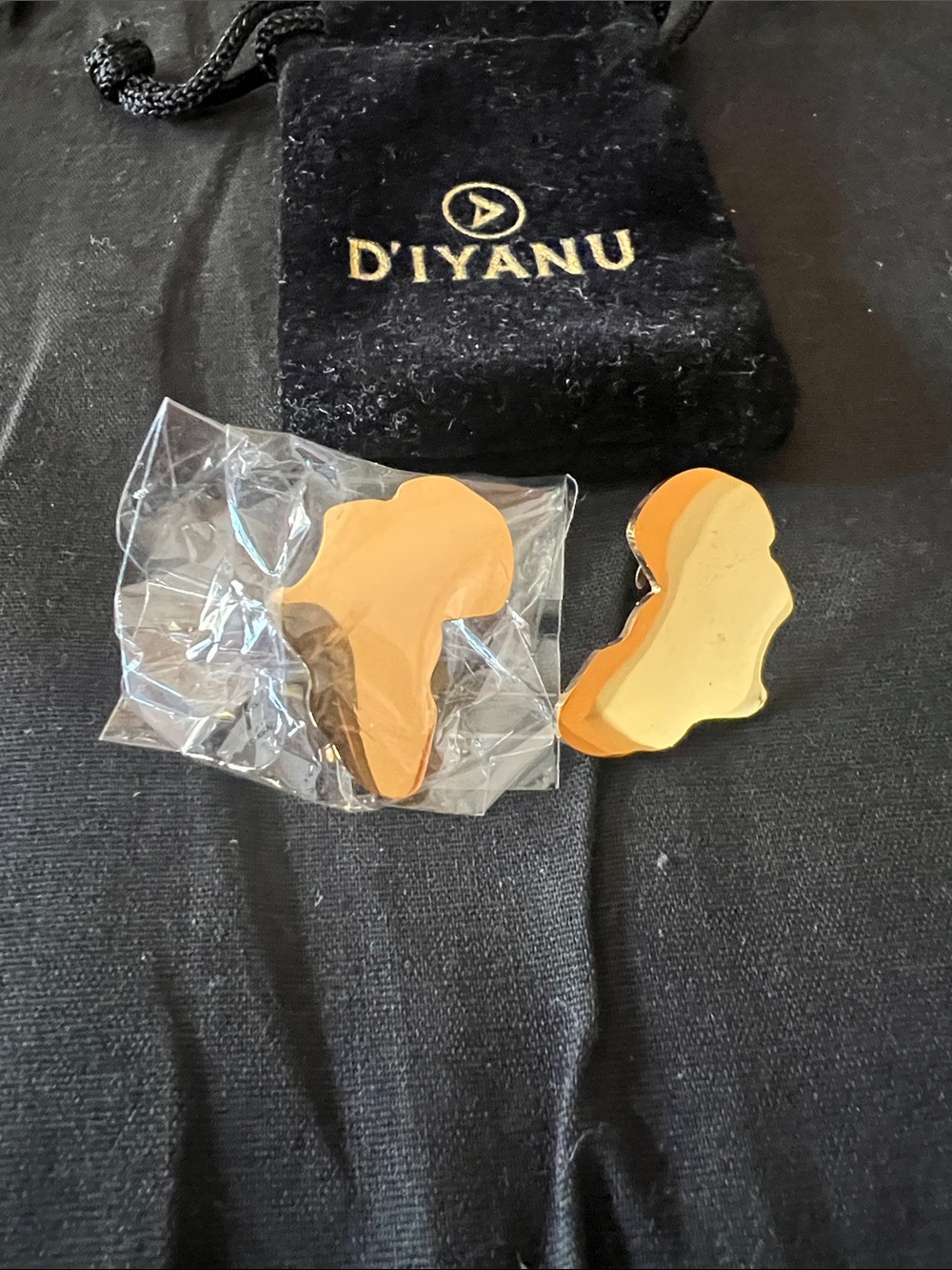 D'Iyanu gold toned earrings